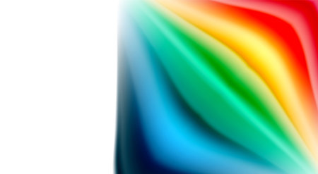 Color mixing liquid rainbow shape backgroundのイラスト素材