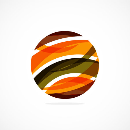 Abstract circle , dynamic aesthetic. Simplicity suggests connectivity, fluidity, and energy, making it a versatile choice for brands seeking a modern, visually engaging identityのイラスト素材