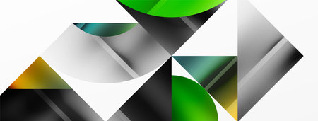 Minimalistic elegance shines through in this metallic background, showcasing composition of circles...