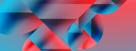 Simple geometric forms - dynamic geometric abstract background. Visual symphony of shapes and lines...