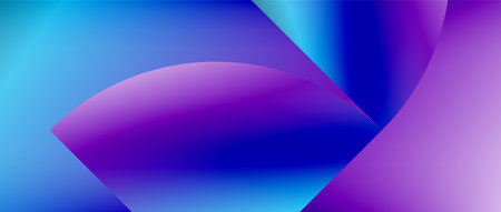 Circles and round shapes with gradients. Minimal abstract background, round geometric shapes, clean and structured designのイラスト素材