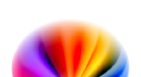 Color mixing liquid rainbow shape backgroundのイラスト素材