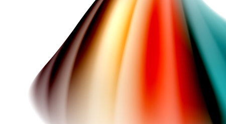 Color mixing liquid rainbow shape backgroundのイラスト素材