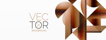 Vivid gradient triangles and circles on white. Mesmerizing fusion of shapes for digital designs, presentations, website banners, social media postsのイラスト素材