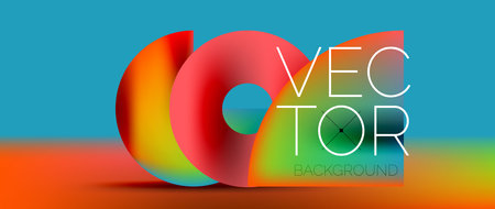 Crafted podium for captivating display of abstract geometry squares, circles, triangles, and flowing gradients harmonize in visually striking presentation for wallpaper, banner, backgroundのイラスト素材