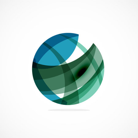 Abstract circle logo, dynamic aesthetic. Simplicity suggests connectivity, fluidity, and energy, making it a versatile choice for brands seeking a modern, visually engaging identityのイラスト素材