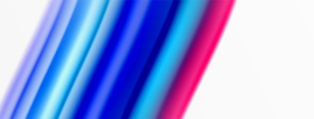 Rainbow color silk blurred wavy line background on white, luxuriously vibrant visually captivating...