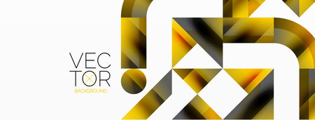 Glossy circle, square, triangle shapes minimalist geometric backdrop. Sleek, contemporary design with a touch of sophistication for digital designs, presentations, website banners, social media postsのイラスト素材