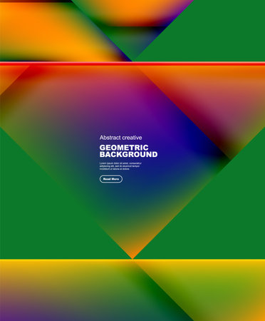 Gradient triangles vector abstract backgroundのイラスト素材