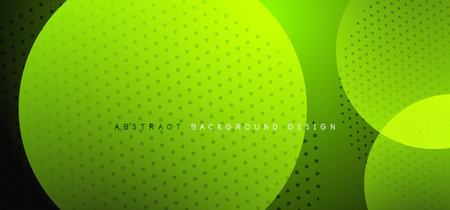 Abstract tech circles vector background, technology digital bubblesのイラスト素材