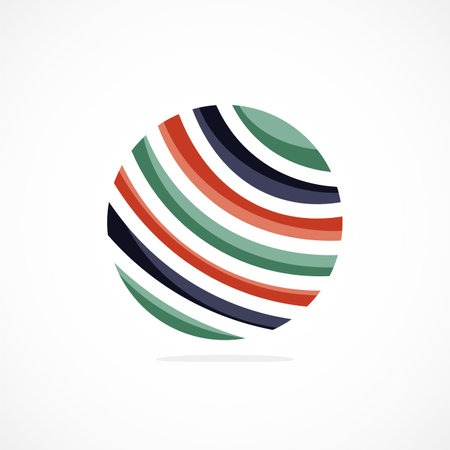 Abstract circle logo, dynamic aesthetic. Simplicity suggests connectivity, fluidity, and energy, making it a versatile choice for brands seeking a modern, visually engaging identityのイラスト素材