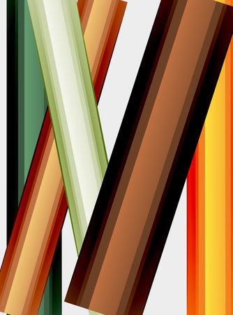 Abstract color straight lines vector backgroundのイラスト素材