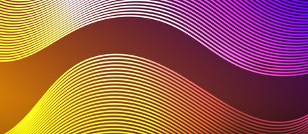 Dynamic wave geometric design. Vector Illustration For Wallpaper, Banner, Background, Card, Book Illustration, landing pageのイラスト素材