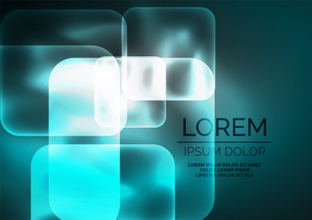 Trendy Square Blurred Color Abstract Background. Glowing lights. Vector Illustration For Wallpaper, Banner, Background, Card, Book Illustration, landing pageのイラスト素材