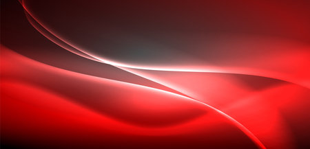 Neon-lit waves surge across background, mesmerizing dance of luminescence and motion. Dynamic backdrop captures essence of energy and modern aestheticsのイラスト素材
