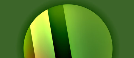 Glossy metal glowing circles geometric background. Minimal abstract composition. Vector illustration For Wallpaper, Banner, Background, Card, Book Illustration, landing pageのイラスト素材