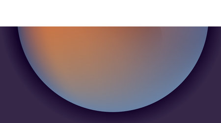 Glossy metal glowing circles geometric background. Minimal abstract composition. Vector illustration...