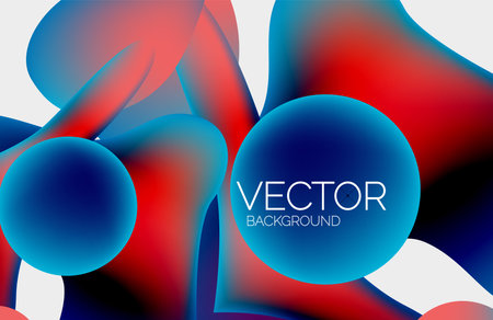 Abstract liquid bubble background. Liquid gradientsのイラスト素材