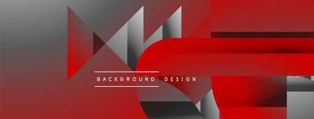 Triangles, lines and round shapes - dynamic geometric abstract background. Visual symphony of shapes and lines design for wallpaper, banner, background, landing page, wall art, invitation, printsのイラスト素材