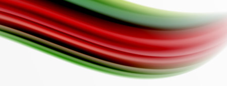 Rainbow color silk blurred wavy line background on white, luxuriously vibrant visually captivating backdrop. Stunning blend of colors reminiscent of rainbow, silky and gracefully blurred wavy patternのイラスト素材