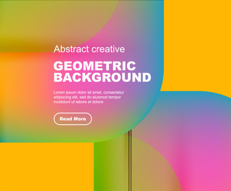 Minimal geometric vector abstract backgroundのイラスト素材