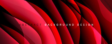 Simple fluid color gradient abstract background with dynamic wave line effect. Vector Illustration For Wallpaper, Banner, Background, Card, Book Illustration, landing pageのイラスト素材