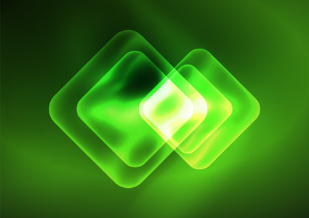 Trendy Square Blurred Color Abstract Background. Glowing lights. Vector Illustration For Wallpaper, Banner, Background, Card, Book Illustration, landing pageのイラスト素材