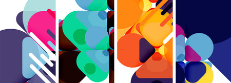 Geometric elements abstract backgrounds for wallpaper, business card, cover, poster, banner,...