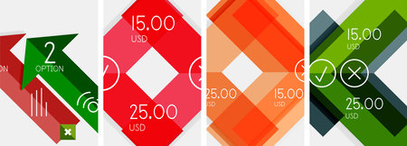 Arrow minimal geometric abstract poster designs. Vector illustration For Wallpaper, Banner, Background, Card, Book Illustration, landing pageのイラスト素材