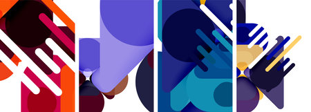 Geometric elements abstract backgrounds for wallpaper, business card, cover, poster, banner,...