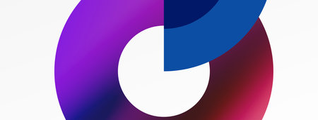Circle geometric abstract vector background