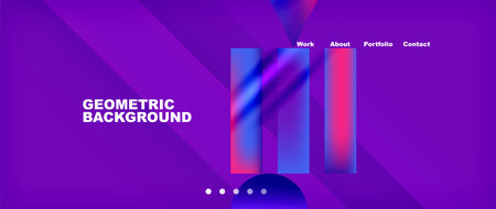 Colorful geometric background with circles. Vector Illustration For Wallpaper, Banner, Background,...