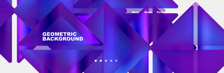 Triangle minimal web site page background design. Vector Illustration For Wallpaper, Banner, Background, Card, Book Illustration, landing pageのイラスト素材