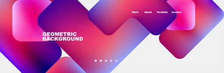 a geometric background with colorful squares and arrows on a white backgroundのイラスト素材