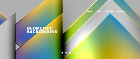 Electric blue triangles create a geometric background with symmetry and patternsのイラスト素材