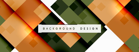 a colorful background with squares on a white background