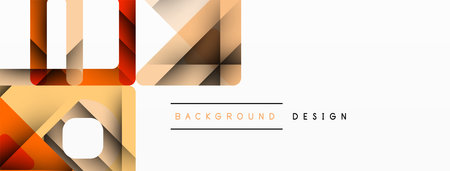 Business triangle and squares vector abstract background