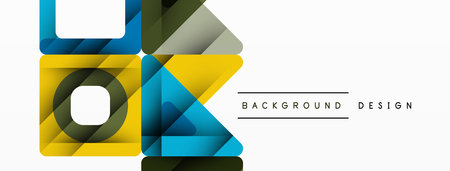 Business triangle and squares vector abstract backgroundのイラスト素材
