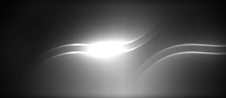 Neon glowing circle rays, light round lines in the dark, planet style neon wave lines. Energetic electric concept design for wallpaper, banner, backgroundのイラスト素材