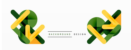 Colorful lines with shadows. Geometric background design. Vector Illustration For Wallpaper, Banner, Background, Card, Book Illustration, landing pageのイラスト素材