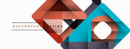 Business triangle and squares vector abstract backgroundのイラスト素材