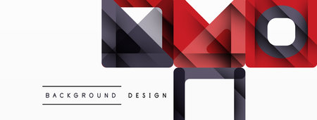 Business triangle and squares vector abstract background. Vector Illustration For Wallpaper, Banner, Background, Card, Book Illustration, landing pageのイラスト素材