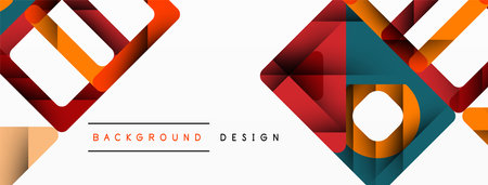 Business triangle and squares vector abstract background. Vector Illustration For Wallpaper, Banner, Background, Card, Book Illustration, landing pageのイラスト素材