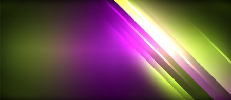 Neon glowing circle rays, light round lines in the dark, planet style neon wave lines. Energetic electric concept design for wallpaper, banner, backgroundのイラスト素材