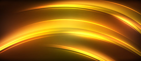Neon glowing circle rays, light round lines in the dark, planet style neon wave lines. Energetic electric concept design for wallpaper, banner, backgroundのイラスト素材