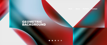 Glassmorphism geometric abstract background. Vector Illustration For Wallpaper, Banner, Background, Card, Book Illustration, landing pageのイラスト素材