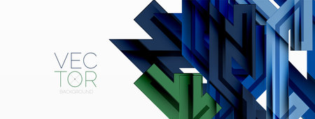 Dynamic lines geometric background. Vector Illustration For Wallpaper, Banner, Background, Card,...