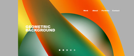 Dynamic flowing shapes concept design composition. Vector Illustration For Wallpaper, Banner,...