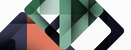 Business triangle and squares vector abstract background