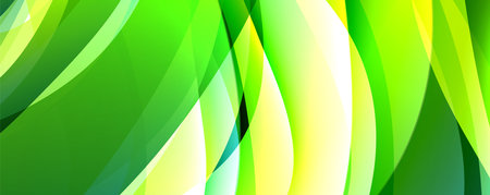 Simple fluid color gradient abstract background with dynamic wave line effect. Vector Illustration...
